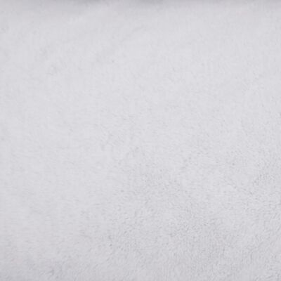 vidaXL Pelíšek pro psy šedý a bílý 85,5 x 70 x 23 cm lněný vzhled flís