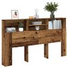 vidaXL Čelo postele s &uacute;ložn&yacute;m prostorem old wood 180 x 19 x 103,5 cm