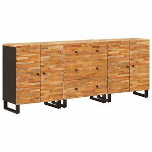vidaXL Serv&iacute;rovac&iacute; skř&iacute;ň 3 ks 60 x 33 x 75 cm Masivn&iacute; mangov&eacute; dřevo