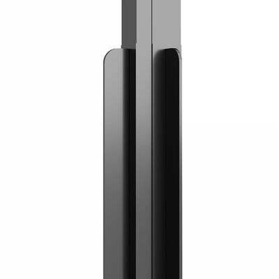 vidaXL Sprchový kout napůl mléčné ESG 90 x 70 x 180 cm černý