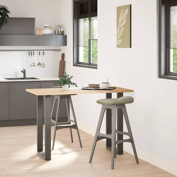 vidaXL Nohy barov&eacute;ho stolu ve tvaru U 2 ks antracitov&eacute; 50 x (90-91) cm ocelov&eacute;