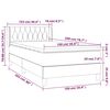 vidaXL Box spring postel s matrac&iacute; tmavě modr&aacute; 100x200 cm samet