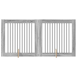 vidaXL Hři&scaron;tě pro psy 2 pcs &Scaron;ed&aacute; Sonoma 100 x 100 cm Pozinkovan&aacute; ocel