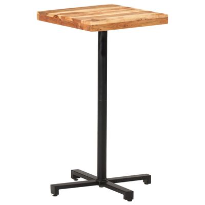 vidaXL Barový stůl čtvercový 50 x 50 x 110 cm masivní akáciové dřevo