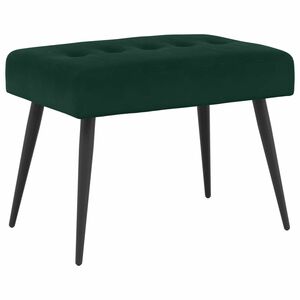 vidaXL Lavice s knofl&iacute;kov&yacute;m pro&scaron;&iacute;v&aacute;n&iacute;m Tmavě zelen&aacute; 60 x 40 x 45 cm