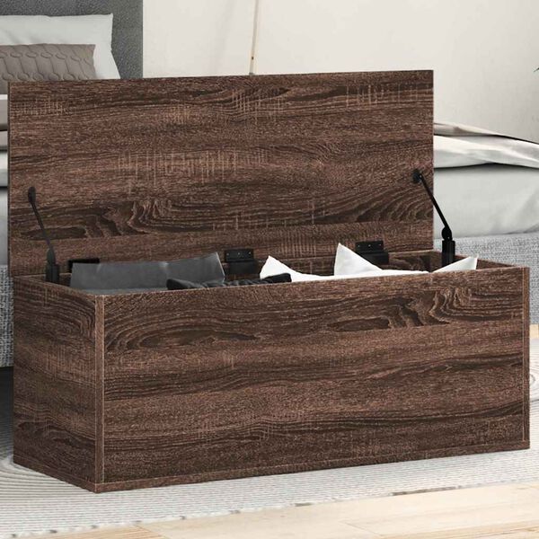 vidaXL &Uacute;ložn&yacute; box hněd&yacute; dub 90 x 35 x 35 cm kompozitn&iacute; dřevo
