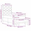 vidaXL Postel s boxspringem s čelo Tmavě &scaron;ed&aacute; 80 x 200 cm textil