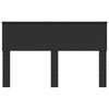 vidaXL Čelo postele Čern&yacute; dub 150 cm Kompozitn&iacute; dřevo