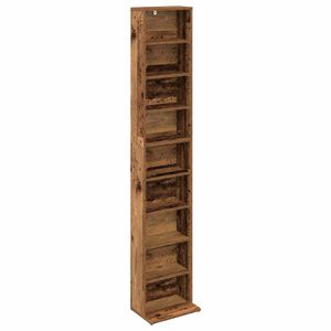 vidaXL CD skř&iacute;ň Star&eacute; dřevo 33 x 23,5 x 175 cm Kompozitn&iacute; dřevo