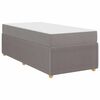 vidaXL R&aacute;m postele s matrac&iacute; Taupe 90 x 190 cm textil