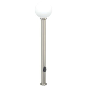 vidaXL Sloupkov&eacute; sv&iacute;tidlo se z&aacute;suvkou 120 cm nerezov&aacute; ocel IP44