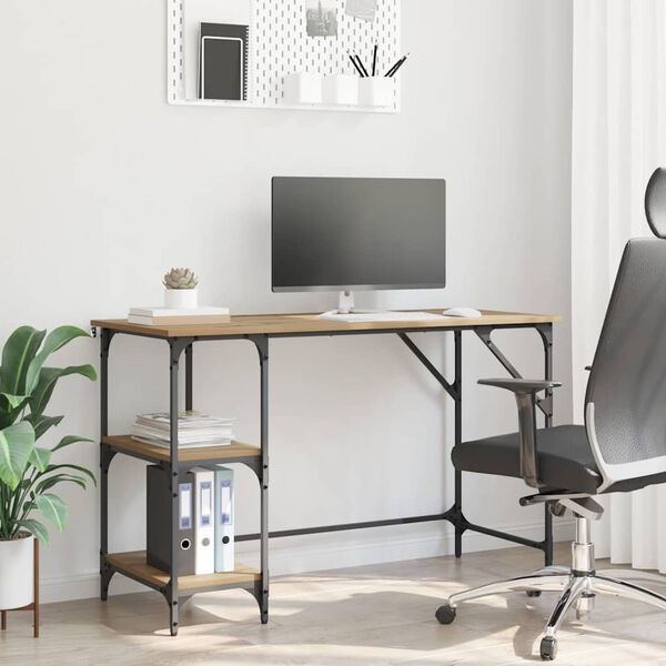 vidaXL Stůl Artisanov&yacute; dub 120 x 50 x 75 cm kompozitn&iacute; dřevo