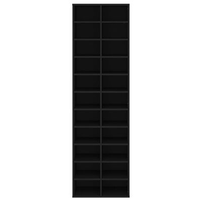 vidaXL Botník černý 54 x 34 x 183 cm dřevotříska