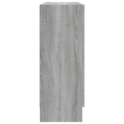 vidaXL Vitrína šedá sonoma 82,5 x 30,5 x 80 cm kompozitní dřevo