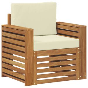 vidaXL Venkovn&iacute; pohovkov&aacute; souprava Masivn&iacute; ak&aacute;ciov&eacute; dřevo a polyester