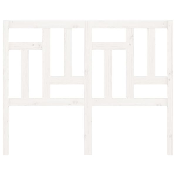 vidaXL Čelo postele b&iacute;l&eacute; 145,5 x 4 x 100 cm masivn&iacute; borovice