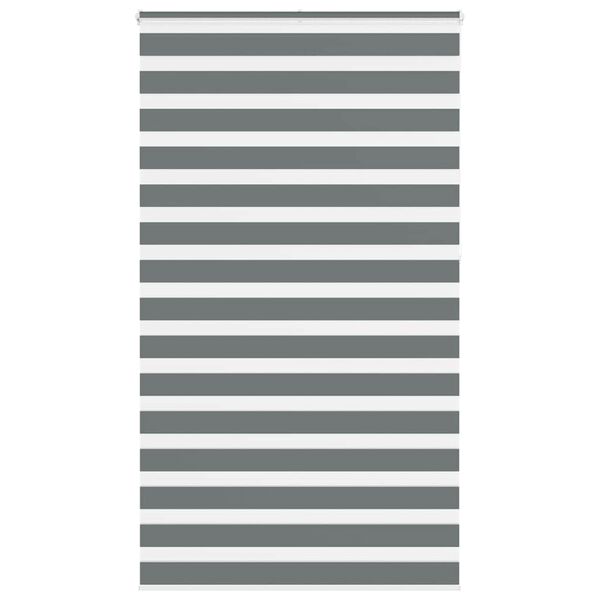 vidaXL Zebra roleta tmavě šedá 130x230cm šířka látky 125,9cm polyester