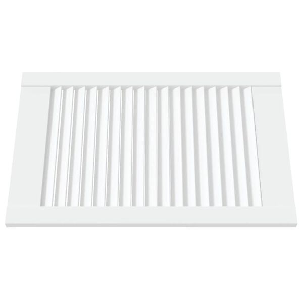 vidaXL N&aacute;bytkov&aacute; dv&iacute;řka lamelov&yacute; design b&iacute;l&aacute; 61,5 x 39,4 cm borovice