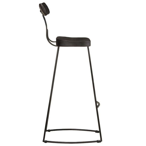 vidaXL Barové stoličky 2 ks černé 49x43x103 cm Masivní dřevo Mango