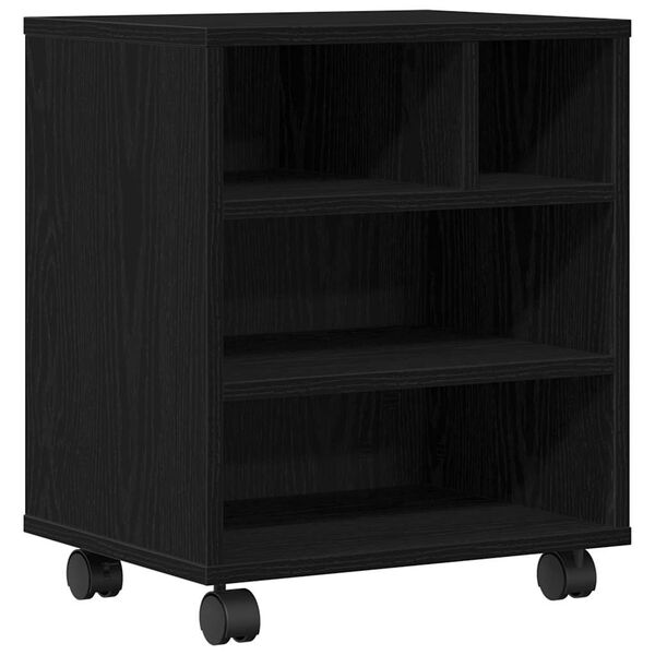 vidaXL Stojan na tisk&aacute;rnu Čern&yacute; dub 41 x 32 x 48 cm Kompozitn&iacute; dřevo