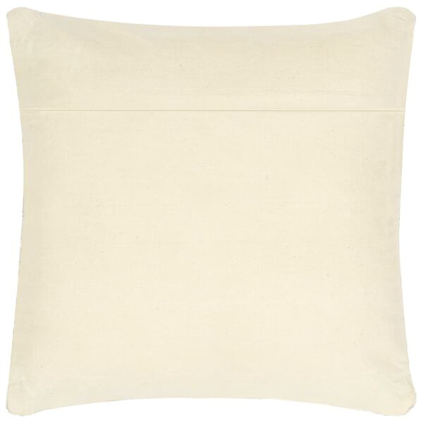 vidaXL Polštář chindi světle šedý 60 x 60 cm kůže a bavlna