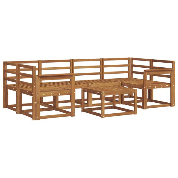 vidaXL Venkovn&iacute; pohovkov&aacute; souprava 7 pcs Př&iacute;rodn&iacute;