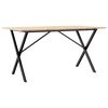 vidaXL J&iacute;deln&iacute; stůl s X r&aacute;mem 160 x 80 x 75 cm borov&eacute; dřevo a ocel