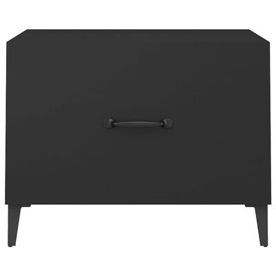 vidaXL Konferenční stolek s kovovými nohami černý 50 x 50 x 40 cm