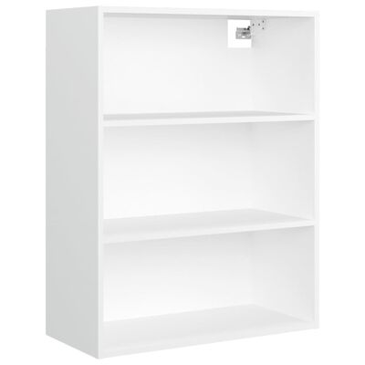 vidaXL Závěsná nástěnná skříňka bílá 69,5 x 32,5 x 90 cm