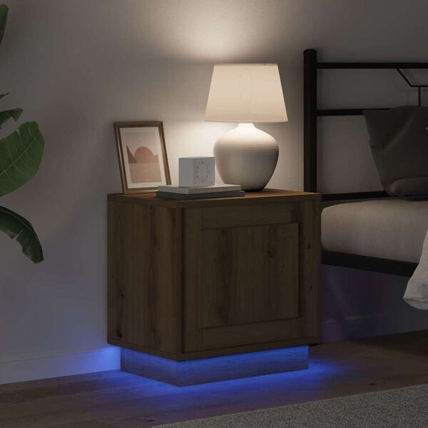 vidaXL Nočn&iacute; skř&iacute;ňka Artisanov&yacute; dub 44 x 34,5 x 45 cm kompozitn&iacute; dřevo