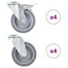vidaXL 8 ks otočn&aacute; kolečka s otvorem pro &scaron;roub 100 mm