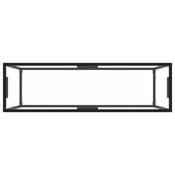 vidaXL Konzolový stolek průhledný 120 x 35 x 75 cm tvrzené sklo