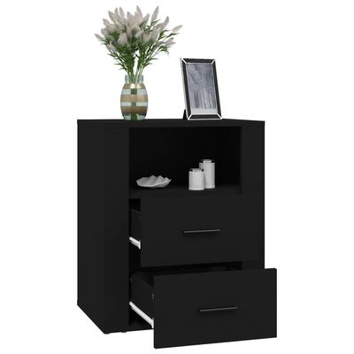vidaXL Noční stolek černý 50x36x60 cm kompozitní dřevo