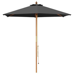 vidaXL Zahradn&iacute; slunečn&iacute;k &Oslash; 210 x 237 cm Masivn&iacute; eukalyptov&eacute; dřevo