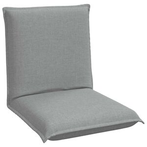 vidaXL Nastaviteln&aacute; podlahov&aacute; židle Světle &scaron;ed&aacute; Textil