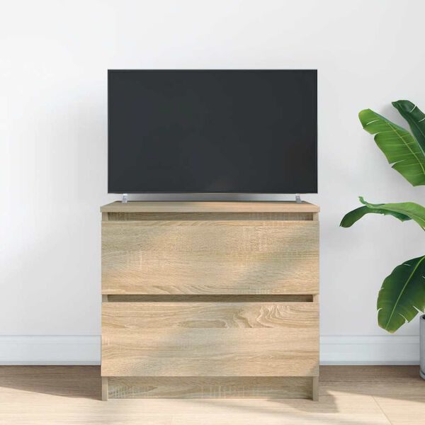 vidaXL TV skř&iacute;ňka dub sonoma 60x35x54 cm kompozitn&iacute; dřevo
