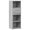 vidaXL Skř&iacute;ň highboard &scaron;ed&aacute; sonoma 40 x 42,5 x 124 cm kompozitn&iacute; dřevo