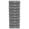 vidaXL Pr&eacute;miov&eacute; myc&iacute; utěrky SOLUND 10 ks &scaron;ed&eacute; 30x30 cm 600 g/m&sup2;