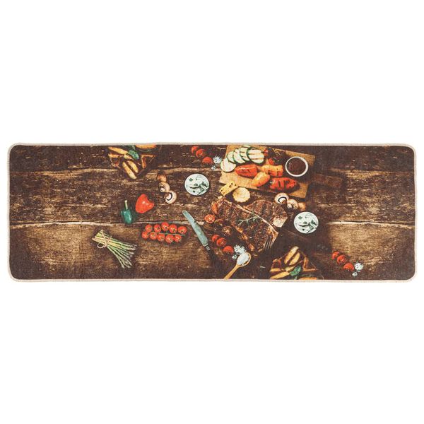 vidaXL Kuchyňsk&yacute; koberec v&iacute;cebarevn&yacute; 60x180 cm prateln&yacute;