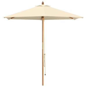 vidaXL Zahradn&iacute; slunečn&iacute;k &Oslash; 210 x 237 cm Masivn&iacute; eukalyptov&eacute; dřevo
