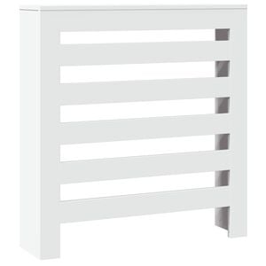 vidaXL Kryt na radi&aacute;tor b&iacute;l&yacute; 78 x 20 x 82 cm kompozitn&iacute; dřevo