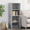 vidaXL Skř&iacute;ň highboard betonově &scaron;ed&aacute; 45 x 41 x 124 cm kompozitn&iacute; dřevo