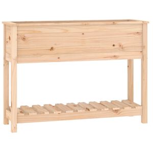 vidaXL Truhl&iacute;k s polic&iacute; 111,5 x 34,5 x 81 cm masivn&iacute; borov&eacute; dřevo
