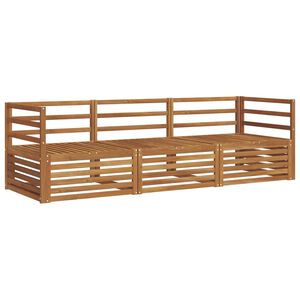 vidaXL Venkovn&iacute; pohovkov&aacute; souprava 3 pcs Př&iacute;rodn&iacute;