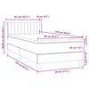 vidaXL Box spring postel s matrac&iacute; růžov&aacute; 80x220 cm samet