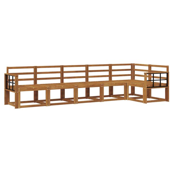 vidaXL Venkovn&iacute; pohovkov&aacute; souprava 6 pcs Př&iacute;rodn&iacute;