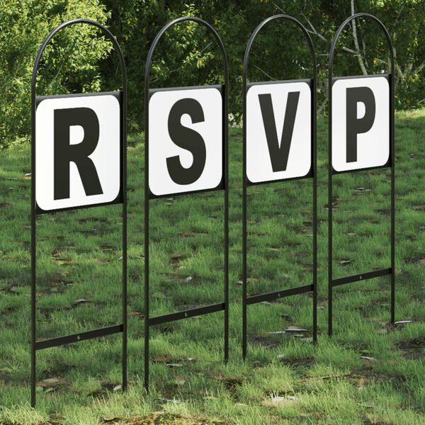 vidaXL Drezurní značky 4 ks ocel