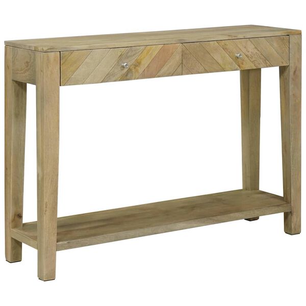 vidaXL Konzolový stolek se zásuvkou Přirozená šedá 110 x 30 x 80 cm