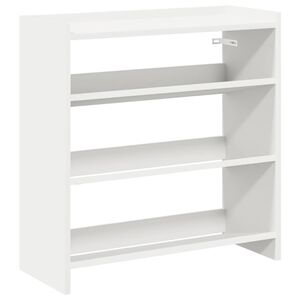 vidaXL Botn&iacute;k b&iacute;l&yacute; 60x25x62 cm kompozitn&iacute; dřevo