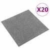 vidaXL Koberec 20 pcs &Scaron;ed&yacute; 50 x 50 cm 100% polypropylen